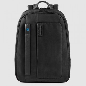 Zainetto Piquadro porta pc in tessuto e pelle P16