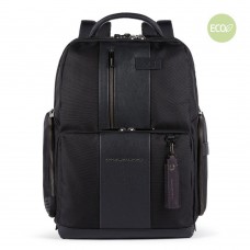 Zaino Piquadro iconico all-tech in pelle e tessuto BagMotic
