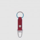 Portachiavi in pelle Piquadro con moschettone Bluesquare