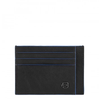 Bustina porta carte di credito Piquadro in pelle Blue Square Special