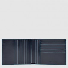 Portafoglio Piquadro con 12 porta carte di credito Blue Square