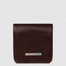 Portamonete Piquadro morbido in pelle Blue Square