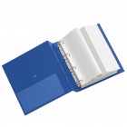 Raccoglitore Stelvio - 4 anelli a D 40 mm - dorso 5,5 cm - 22 x 30 cm - blu - Sei Rota