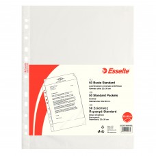 Buste forate CopySafe - Standard - buccia - 22x30 cm - trasparente - Esselte - conf. 50 pezzi