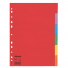 Separatore Economy - 6 tasti - cartoncino colorato 160 gr - A4 - multicolore - Esselte