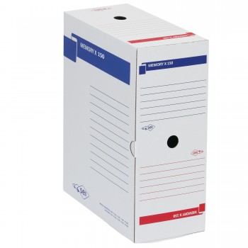Scatola archivio Memory X150 - 25 x 35 cm - dorso 15 cm - bianco - Sei Rota Scatola archivio Memory X150 - 25 x 35 cm - dorso 15 cm - bianco - Sei Rota