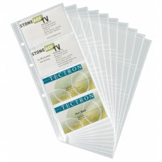 Buste di ricambio - per portabiglietti Visifix Pro - 80 biglietti da visita - 57x90 mm - Durable - conf. 10 pezzi