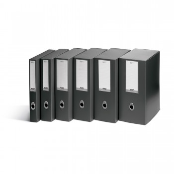 Scatola progetto Plus Vip - 34,5x24,5 cm - dorso 15 cm - grigio antracite - Fellowes