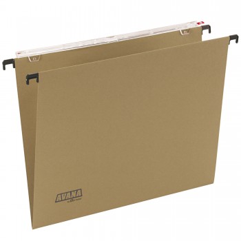 Cartella sospesa Avana - cassetto - interasse 39 cm - fondo V - 37 x 24,5 cm - avana - Bertesi