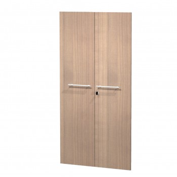 Coppia ante Prestige - per mobile medio/alto - con serratura - 80 x 153,8 cm - spessore 18 mm - melaminico - ciliegio arabis