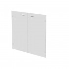 Coppia ante Easy - per mobile basso - 80 x 67 cm - spessore 5 mm - vetro satinato