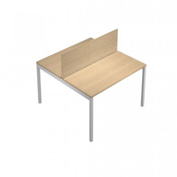 Pannello divisorio Agorà - per scrivania multiple - 120 x 32 cm - rovere