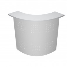 Sopralzo angolare reception Easy - 90 gradi - 96,5 x 96,5 x 115 cm - grigio/metallo Sopralzo angolare reception Easy - 90 gradi - 96,5 x 96,5 x 115 cm - grigio/metallo