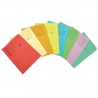 Cartelline a L con finestra Sintex - cartoncino 120 gr - 22x31cm - acquamarina - Blasetti - conf. 50 pezzi