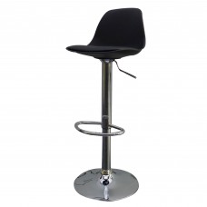 Sgabello Bobba - PPLacciaio cromato - 39x42x83/104cm - nero - Paperflow Sgabello Bobba - PPLacciaio cromato - 39x42x83/104cm - nero - Paperflow