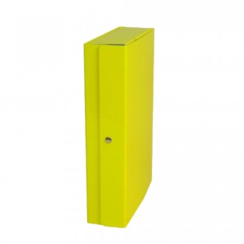 Scatola progetto Glossy - dorso 12 cm - giallo - Starline