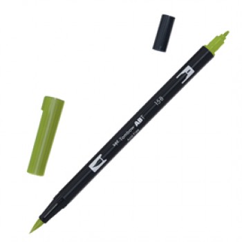 Pennarello Dual Brush 158 - dark olive - Tombow Pennarello Dual Brush 158 - dark olive - Tombow