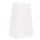 Set scatole regalo - dimensioni assortite - fantasia Pearl - conf. 5 pezzi