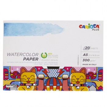 Album acquerello - A5 - 300 gr - 20 fogli - Carioca Plus Album acquerello - A5 - 300 gr - 20 fogli - Carioca Plus