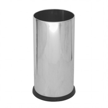 Portaombrelli Steel - con vaschetta interna - diametro 24 cm - H 49 cm - 22 L - acciaio lucido - Stilcasa