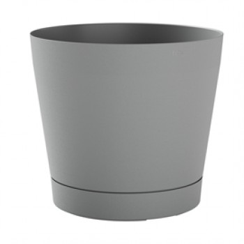 Vaso Orione - 6,3 L - diametro 24 cm - grigio nebbia - TeraPlast