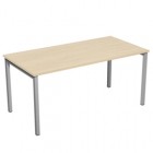Scrivania lineare Easy Plus - 120 x 80 x 72,5 cm - faggio