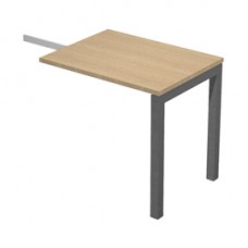 Allungo reversibile dx/sx Easy Plus - 80x60cm - Rovere - Gamba antracite