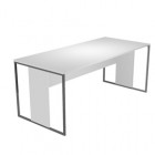 Scrivania singola Essence - 120 x 80 cm - Bianco - Gamba antracite