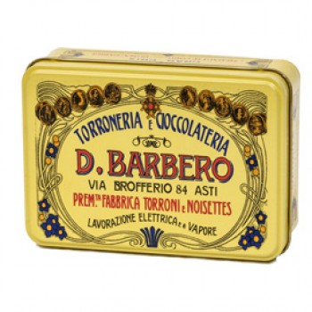 Scrigno regalo - con praline miste - 150 gr - metallo - giallo - Barbero Scrigno regalo - con praline miste - 150 gr - metallo - giallo - Barbero