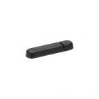 Poggiaposate - 8 x 2 x 1 cm - melamina - nero - Leone - conf. 6 pezzi