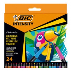 Pennarello Intensity Premium - colori assortiti - Bic - conf. 24 pezzi