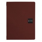 Portamenù Talk - 3 inserti doppi inclusi - A4 - 24,3 x 31,6 cm - bordeaux - Stilcasa