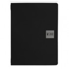 Portamenù Talk - 3 inserti doppi inclusi - A4 - 24,3 x 31,6 cm - nero - Stilcasa