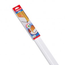 Paraspifferi per porte DOOR - con spazzola fissa e feltro - 100 cm - pvc flessibile - bianco - Geko