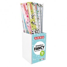 Righelli Fancy - 16 cm - fantasie assortite - Arda - barattolo 24 pezzi Righelli Fancy - 16 cm - fantasie assortite - Arda - barattolo 24 pezzi