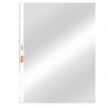 Buste forate De Luxe - liscio - 21 x 29,7 cm - trasparente - Esselte - conf. 50 pezzi