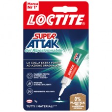 Super Attak Gel Riposizionabile - 3 gr - trasparente - Loctite Super Attak Gel Riposizionabile - 3 gr - trasparente - Loctite