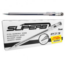 Penna a sfera Super B - punta 0,7 mm - nero - Pentel - promo pack 12+2 pezzi Penna a sfera Super B - punta 0,7 mm - nero - Pentel - promo pack 12+2 pezzi