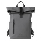 Zaino Roll-top Drop - 30 x 42 x 14 cm - gomma - grigio - In Tempo Zaino Roll-top Drop - 30 x 42 x 14 cm - gomma - grigio - In Tempo