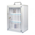 Armadietto portacellulare - 24 posti - 26 x 19 x 38,5 cm - grigio - Iternet Armadietto portacellulare - 24 posti - 26 x 19 x 38,5 cm - grigio - Iternet