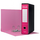 Registratore Essentials G75 - dorso 8 cm - protocollo 23 x 33 cm - fucsia - Esselte
