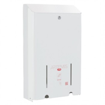 Dispenser assorbenti Artemis - 2 colonne - metallo verniciato - bianco - Mar Plast Dispenser assorbenti Artemis - 2 colonne - metallo verniciato - bianco - Mar Plast