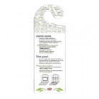 Appendiporta hotel "cambio asciugamani" - cartoncino plastificato - Leone - conf. 20 pezzi