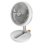Ventilatore da tavolo Air Studio - ricaricabile - diametro 17 cm - grigio/bianco - CFG