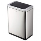 Cestino con sensore No TouchDuo - 2 x 20 L - 46,5 x 27 x 65 cm - acciao/PPL - argento metallizzato - Durable