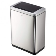 Cestino con sensore No TouchDuo - 2 x 20 L - 46,5 x 27 x 65 cm - acciao/PPL - argento metallizzato - Durable