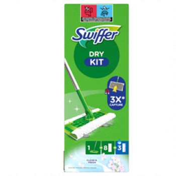Swiffer Dry Starter Kit completo (8 panni + 3 panni wet) - Swiffer Swiffer Dry Starter Kit completo (8 panni + 3 panni wet) - Swiffer