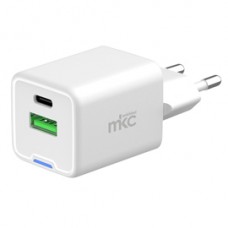 Caricabatteria rapido - 2 porte - USB-C e USB-A da 20W - MKC