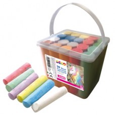 Gessi Jumbo - 10 x 2,5 x 2,2 cm - colori assortiti - Deco - secchiello 20 pezzi Gessi Jumbo - 10 x 2,5 x 2,2 cm - colori assortiti - Deco - secchiello 20 pezzi