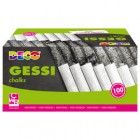 Gessetti tondi - ø 10 x 81 mm - bianco - Deco - Scatola 100 gessetti tondi